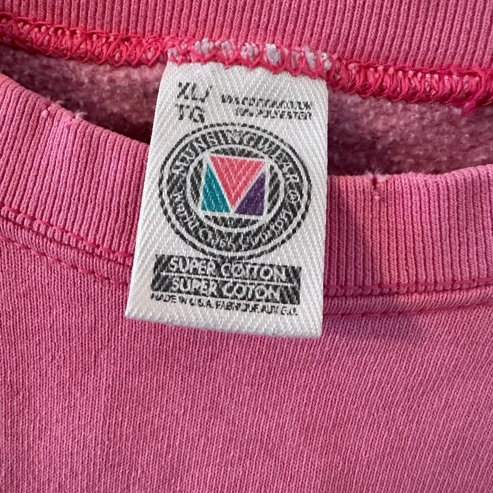 Vintage pink MunsingWear super cotton sweatshirt - Picture 3 of 5
